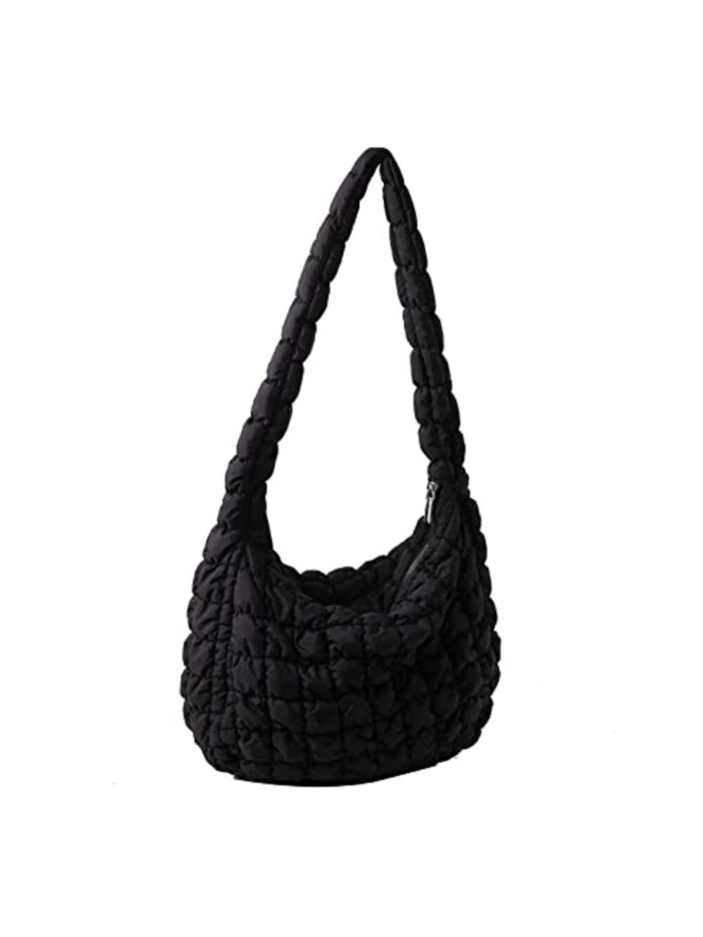 Quilted Puffer Tote Bag Nylon Large Capacity Crossbody Shoulder Bag